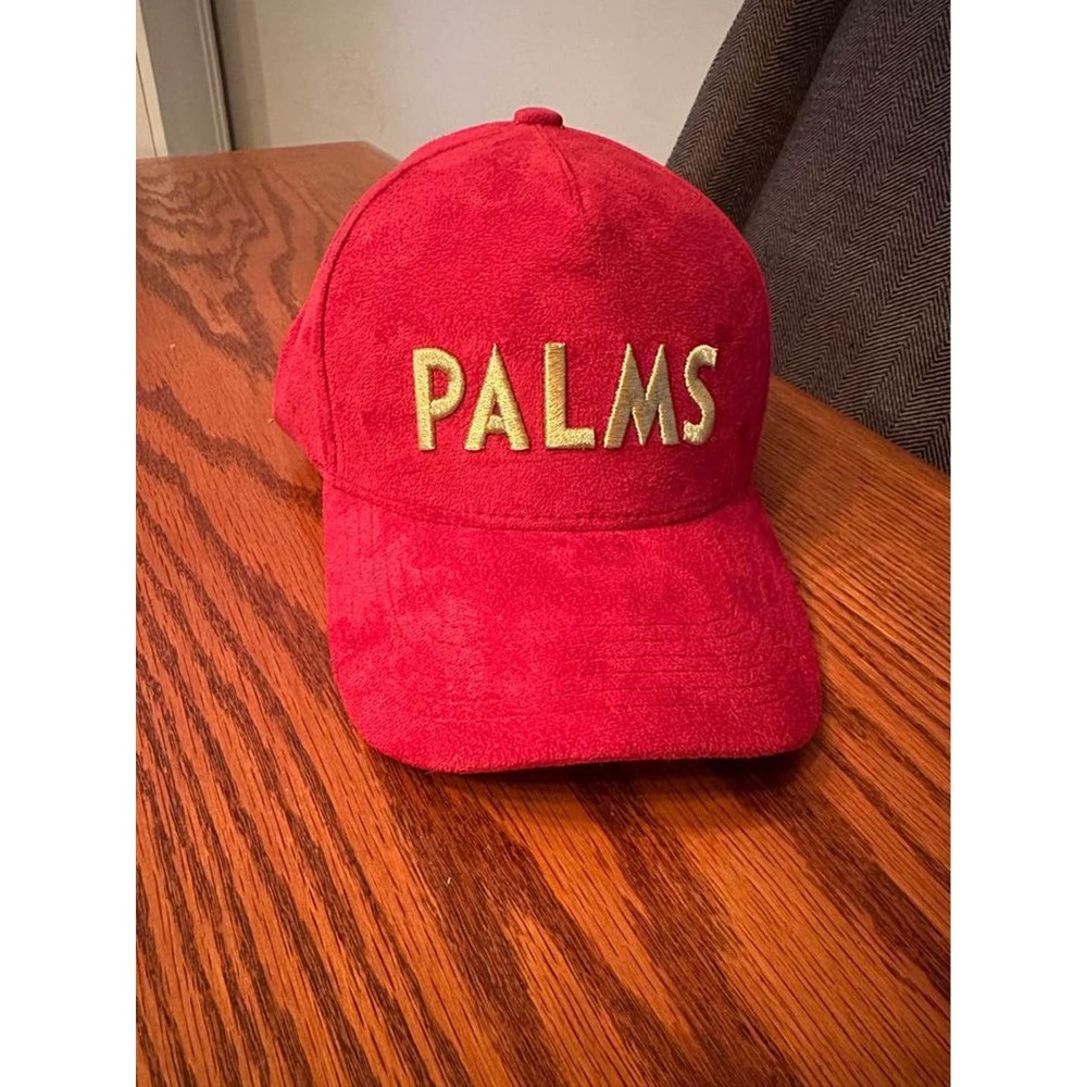 PALMS Casino Suede baseball cap with leather strap